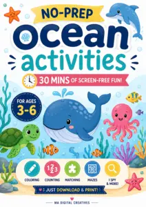 Screen Free Ocean Activity for toddlers